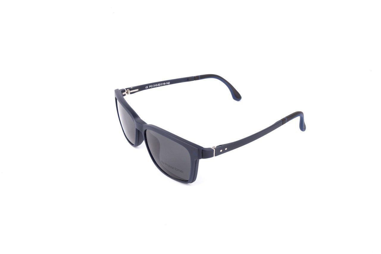 PolarOne Clipsli Optik Gözlük Çerçeve Clip On  Mod 310 MAT LACİVERT C99M