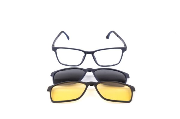 PolarOne Clipsli Optik Gözlük Çerçeve Clip On  Mod 310 MAT LACİVERT C99M