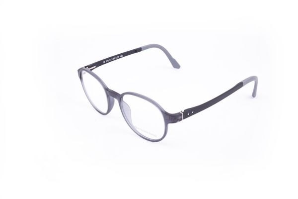 PolarOne Clipsli Optik Gözlük Çerçeve Clip On  Mod 312 GRİ GÖVDE SİYAH SAP C3M-S