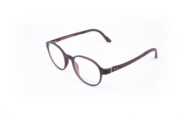 PolarOne Clipsli Optik Gözlük Çerçeve Clip On  Mod 312 MAT KAHVERENGİ C4M