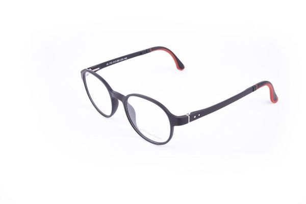 PolarOne Clipsli Optik Gözlük Çerçeve Clip On  Mod 312 MAT SİYAH C1M