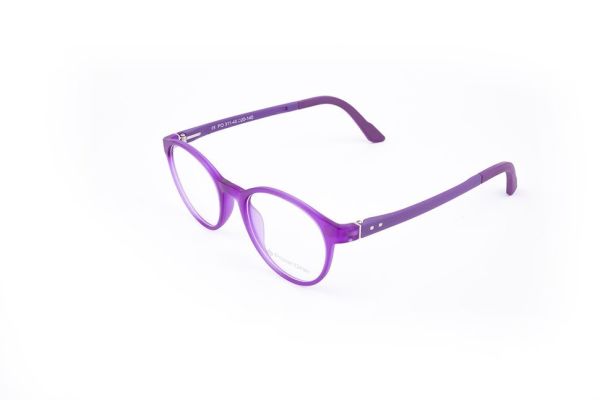 PolarOne Clipsli Optik Gözlük Çerçeve Clip On  Mod 311 LİLA GÖVDE OPAK LİLA SAP C7M
