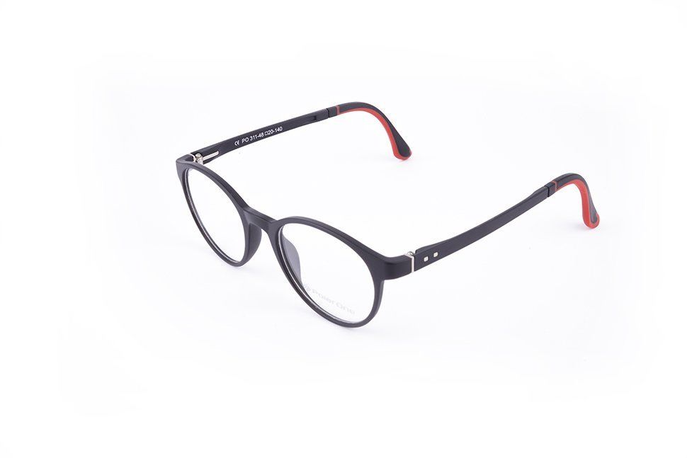 PolarOne Clipsli Optik Gözlük Çerçeve Clip On  Mod 311 MAT SİYAH C1M