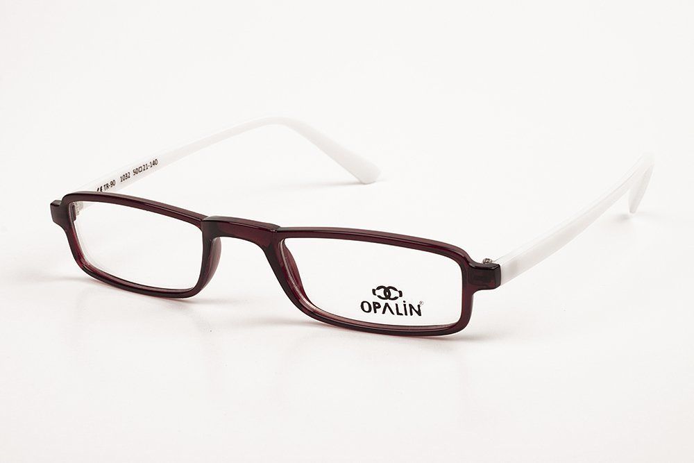 OPALİN - 1032  Tr-90 OKUMA (READING) YAKIN GÖZLÜK ÇERÇEVE BORDO ÇERÇEVE BEYAZ SAP C5M-OB