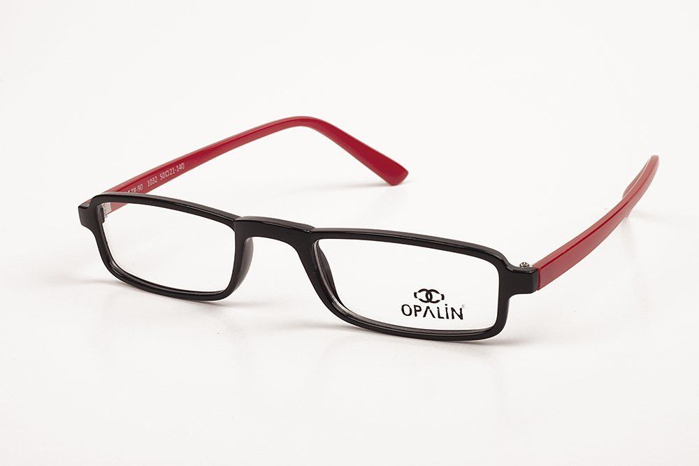 OPALİN - 1032  Tr-90 OKUMA (READING) YAKIN GÖZLÜK ÇERÇEVE SİYAH ÇERÇEVE KIRMIZI SAP C1M-OK