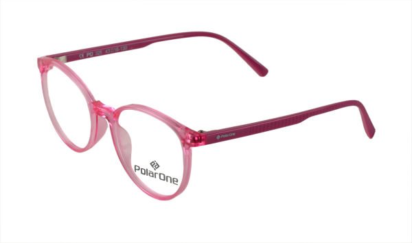 Polarone Tr-90 Çocuk gözlük çerçevesi Model : 325  43-16 Ş.PEMBE GÖVDE OPAK PEMBE KOL C6