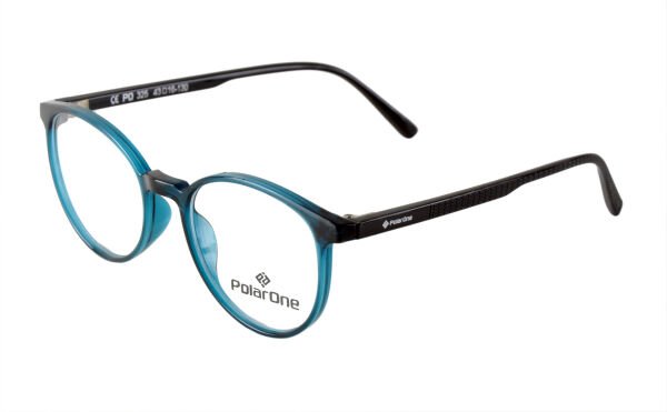 Polarone Tr-90 Çocuk gözlük çerçevesi Model : 325  43-16 Ş.YEŞİL GÖVDE SİYAH KOL C13-S