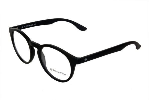 Polarone Tr-90 Optik gözlük çerçeve Model : 314 -  50-21 C1M  MAT SİYAH