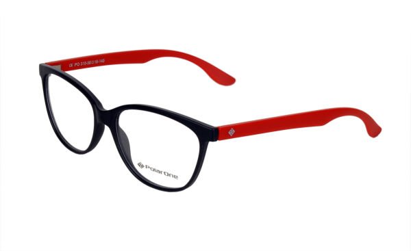 Polarone Tr-90 Optik gözlük çerçeve Model : 315 MAT SİYAH GÖVDE KIRMIZI KOL C1M-OK