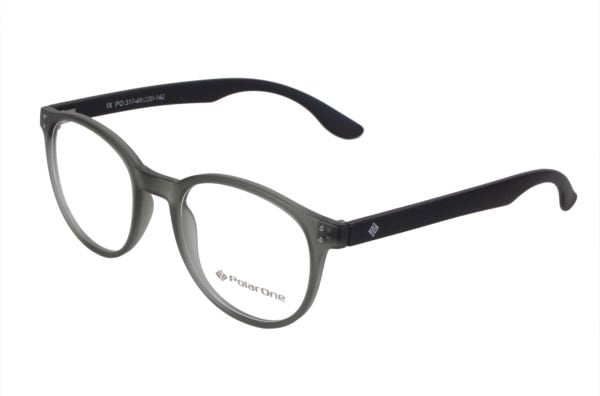 Polarone Tr-90 Optik gözlük çerçeve Model : 317 MAT FÜME GÖVDE SİYAH KOL C3M-S