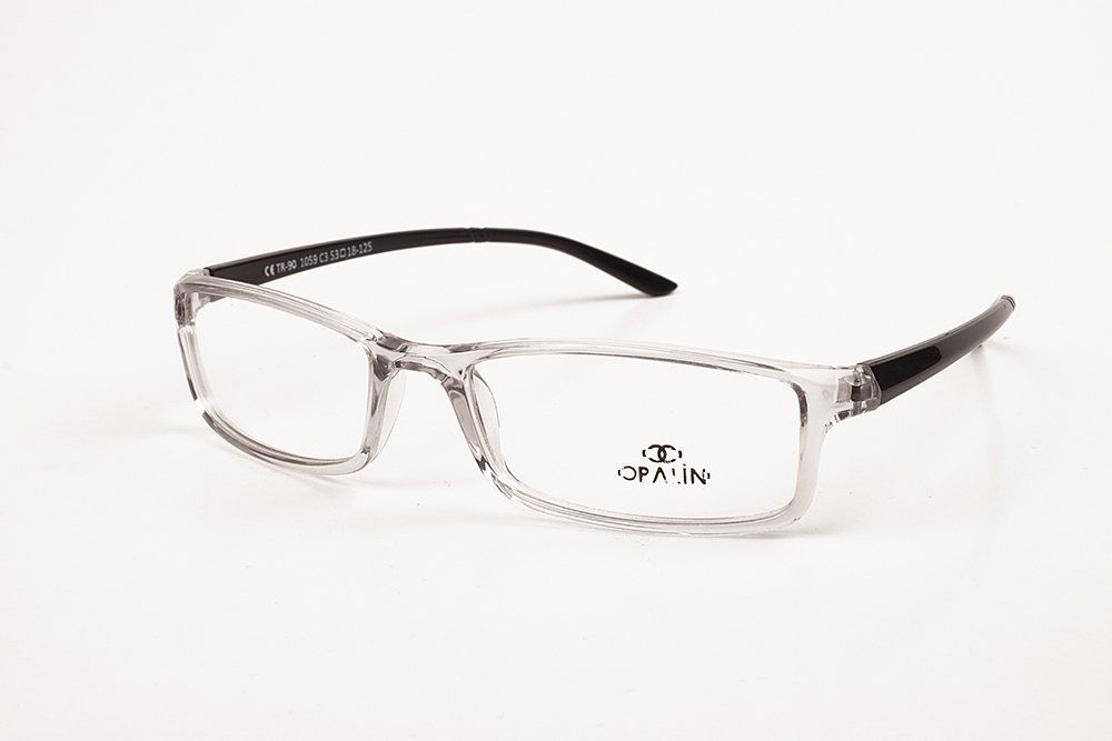 OPALİN 1059  Tr-90 YETİŞKİN (ADULT) GÖZLÜK ÇERÇEVE GRİ ÇERÇEVE SİYAH SAP C3M-S