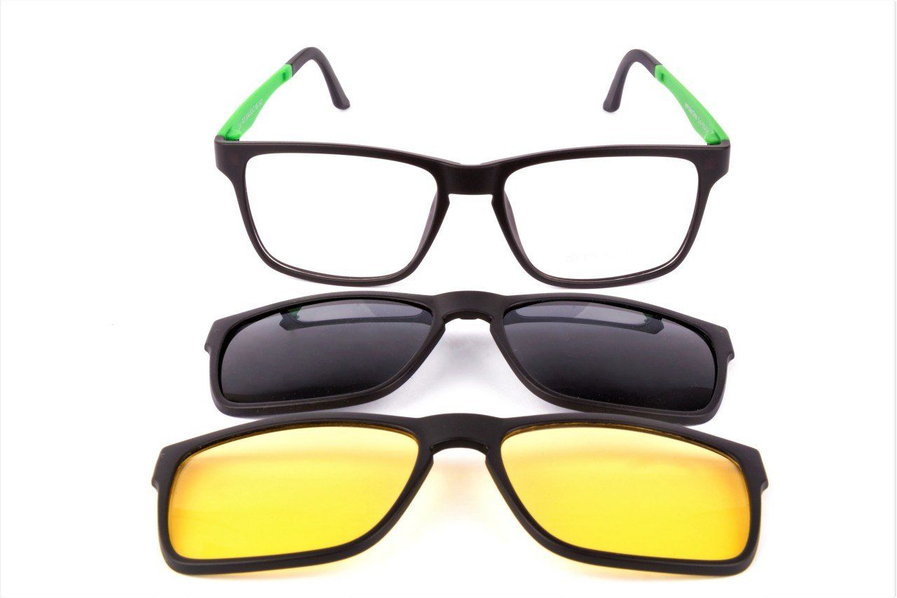 PolarOne Clipsli Optik Gözlük Çerçeve Clip On  Mod 304 53-18