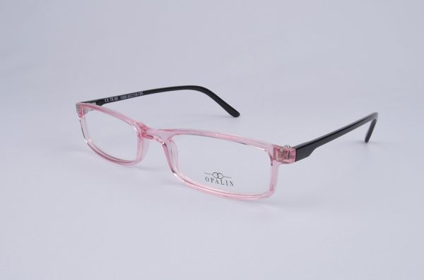OPALİN 1090 Tr-90 YETİŞKİN (ADULT) GÖZLÜK ÇERÇEVE ŞEFFAF ŞEKER PEMBE SİYAH SAP C8M-S