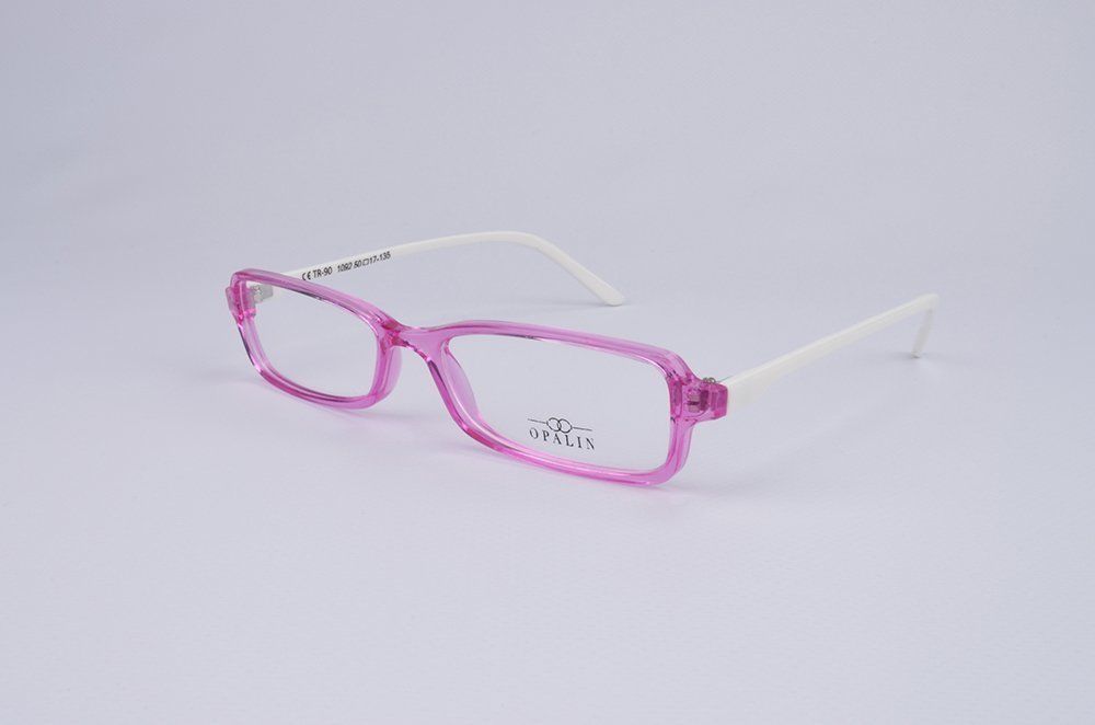 OPALİN 1092 Tr-90 UNİSEX GÖZLÜK ÇERÇEVE ŞEFFAF PEMBE BEYAZ SAP C6M-OB