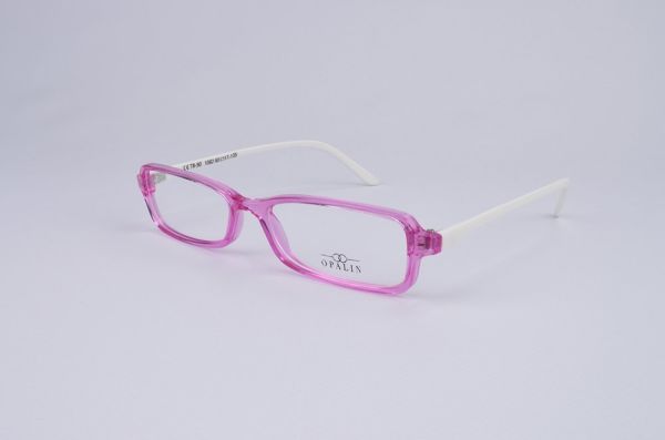 OPALİN 1092 Tr-90 UNİSEX GÖZLÜK ÇERÇEVE ŞEFFAF PEMBE BEYAZ SAP C6M-OB