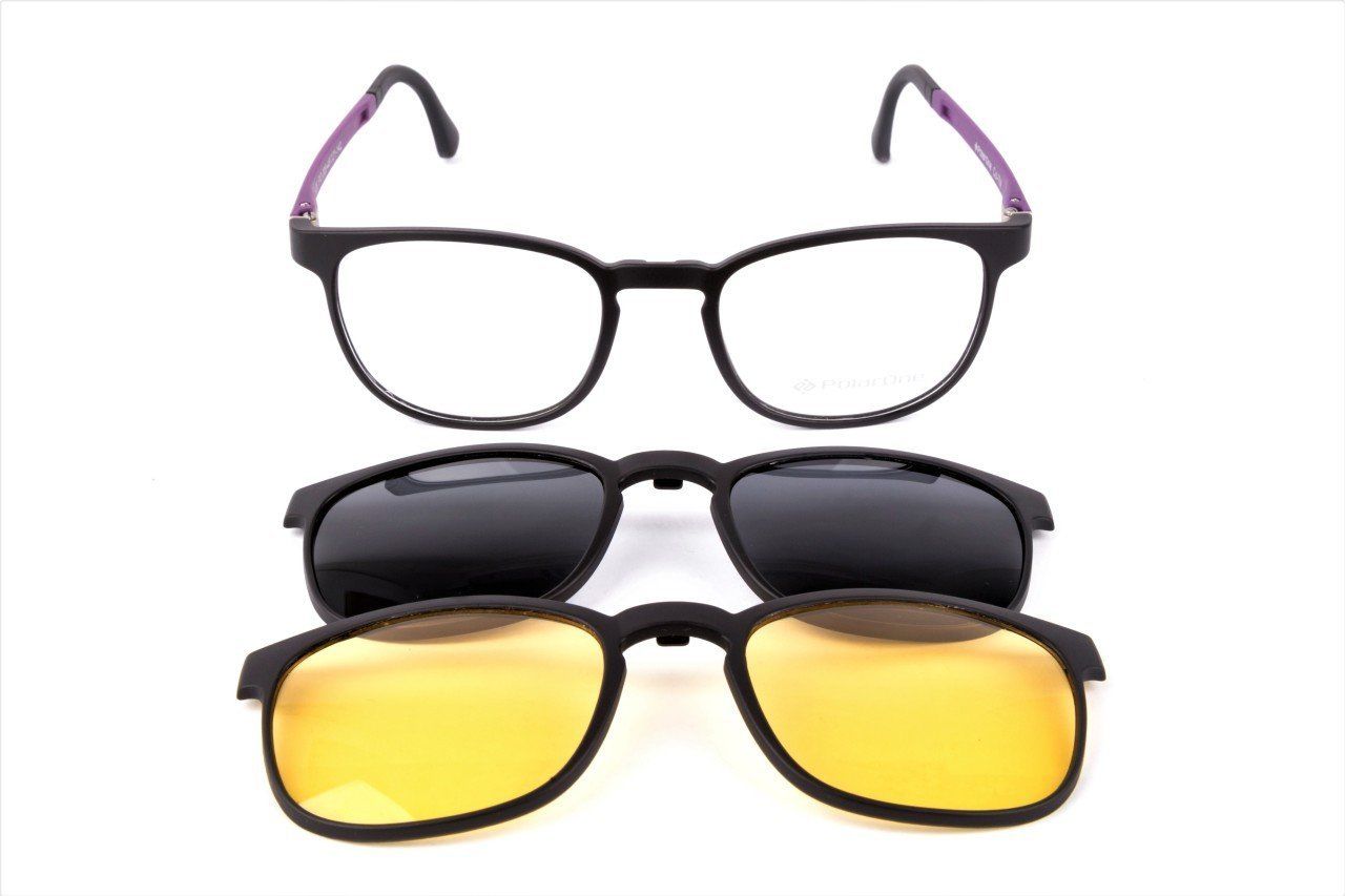 PolarOne Clipsli Optik Gözlük Çerçeve Clip On  Mod 309  49-21