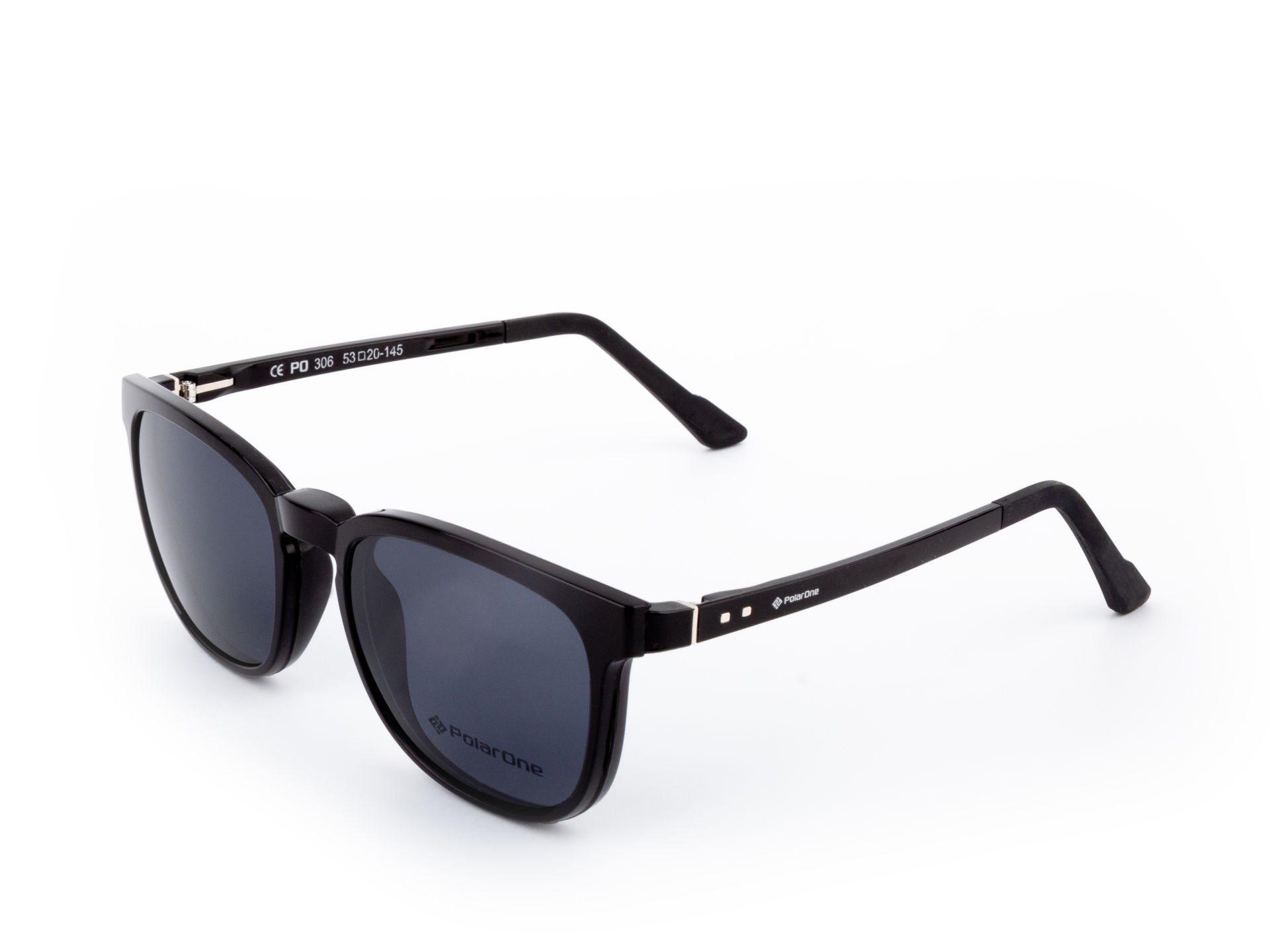 POLARONE KLİPSLİ GÖZLÜK ÇERÇEVESİ CLİP ON 306 53-20 MAT SİYAH C1M