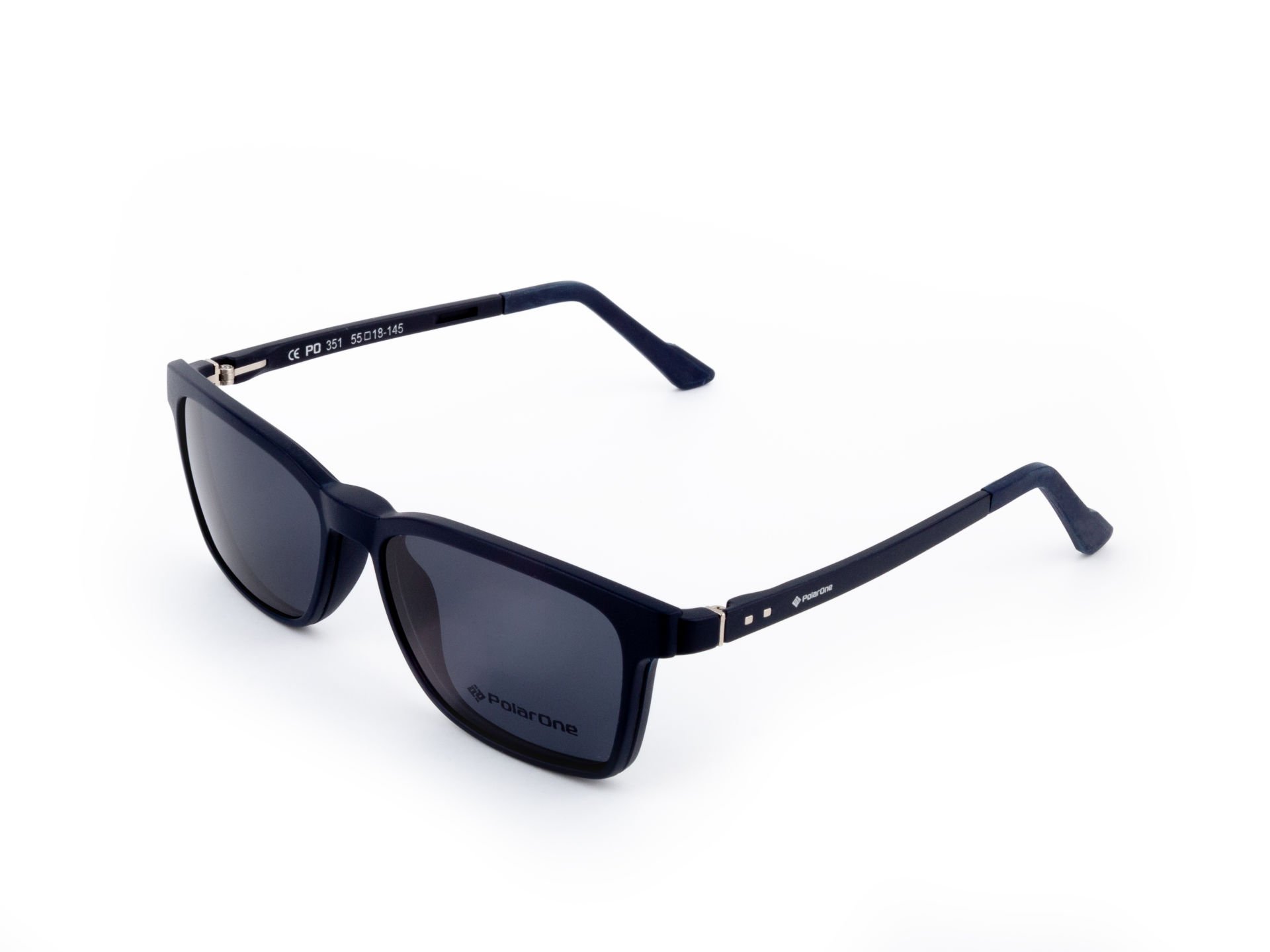 POLARONE KLİPSLİ GÖZLÜK ÇERÇEVESİ CLİP ON 351  55-18 MAT LACİVERT C99M