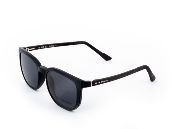 POLARONE KLİPSLİ GÖZLÜK ÇERÇEVESİ CLİP ON 352  50-19 MAT SİYAH C1M