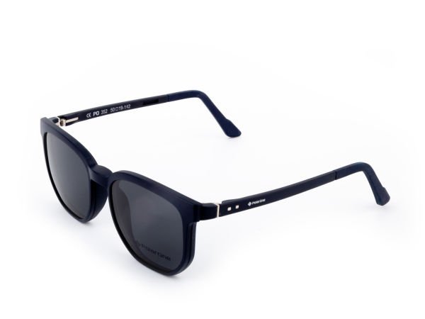POLARONE KLİPSLİ GÖZLÜK ÇERÇEVESİ CLİP ON 352  50-19 MAT LACİVERT C99M