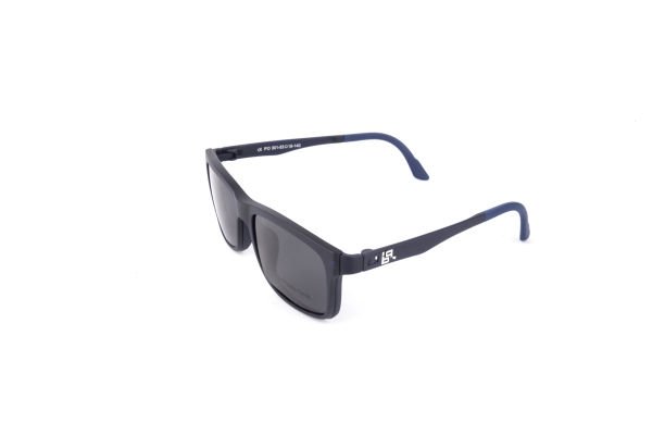 PolarOne Clipsli Optik Gözlük Çerçeve Clip On  Mod 301 MAT LACİVERT C99M
