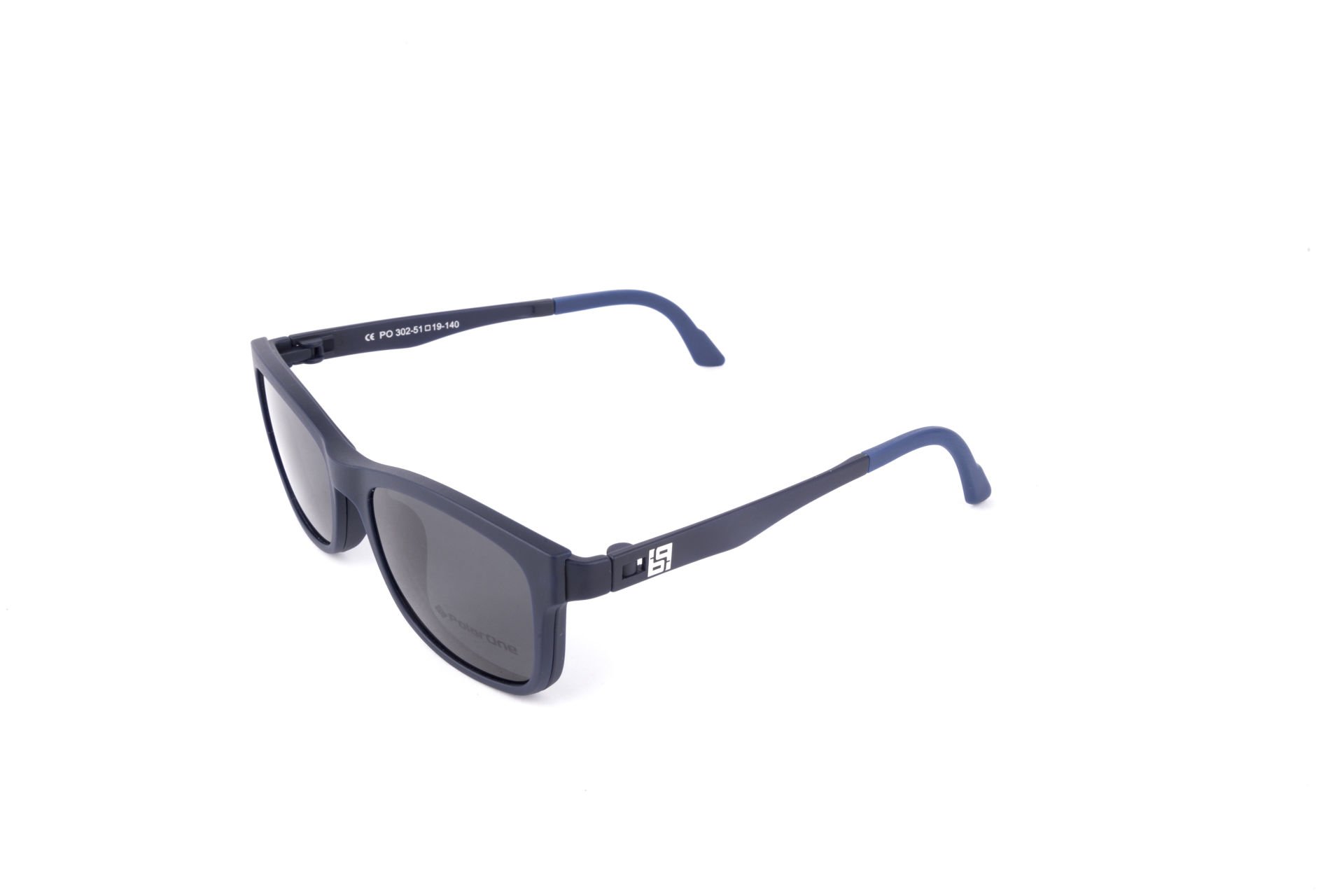 PolarOne Clipsli Optik Gözlük Çerçeve Clip On  Mod 302 MAT LACİVERT C99M