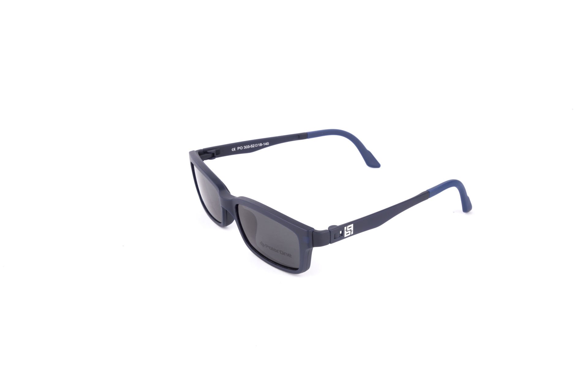 PolarOne Clipsli Optik Gözlük Çerçeve Clip On  Mod 303 MAT LACİVERT C99M