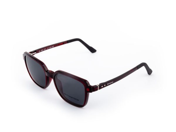 POLARONE KLİPSLİ GÖZLÜK ÇERÇEVESİ CLİP ON  355 51-18 BORDO C5