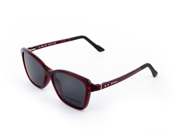 POLARONE KLİPSLİ GÖZLÜK ÇERÇEVESİ CLİP ON  354 BORDO C5