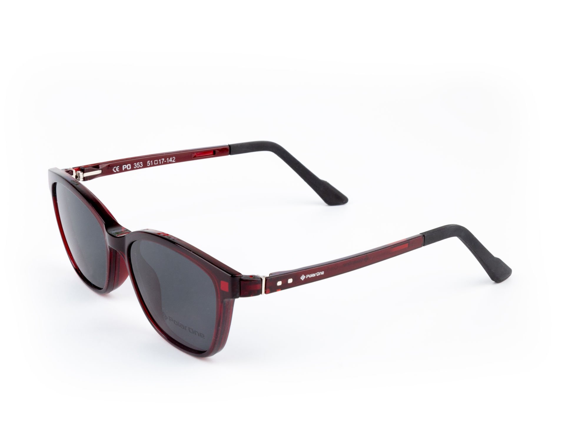 POLARONE KLİPSLİ GÖZLÜK ÇERÇEVESİ  353 51-17 BORDO C5
