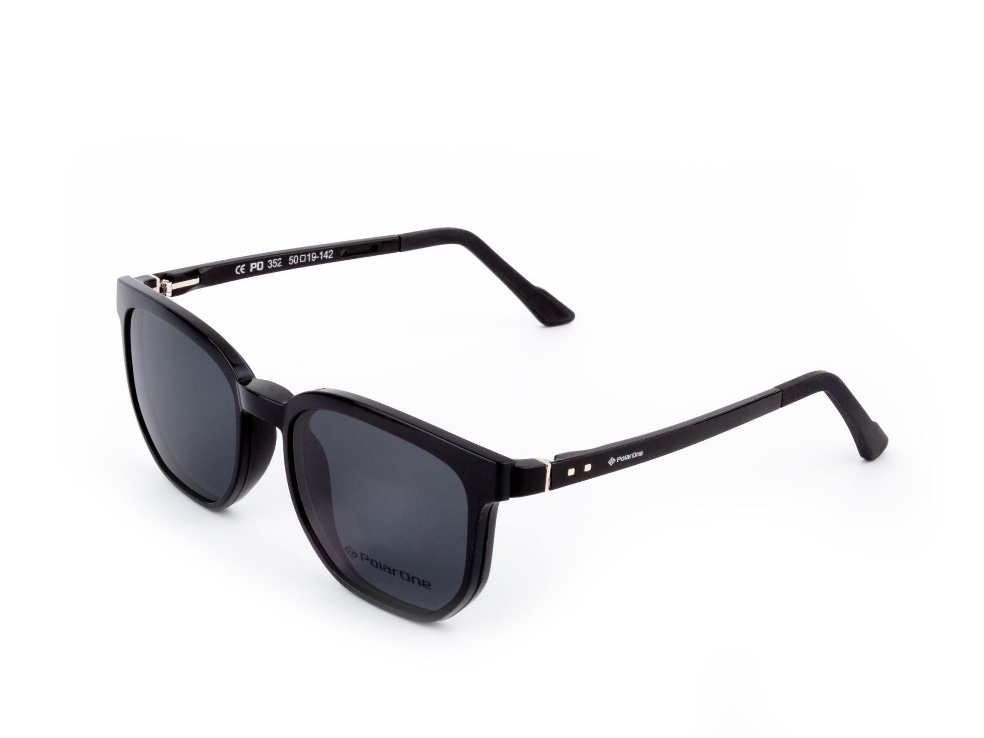 POLARONE KLİPSLİ GÖZLÜK ÇERÇEVESİ CLİP ON 352  50-19 SİYAH C1