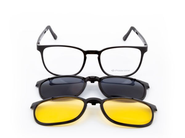 POLARONE KLİPSLİ GÖZLÜK ÇERÇEVESİ CLİP ON 306 53-20 SİYAH C1
