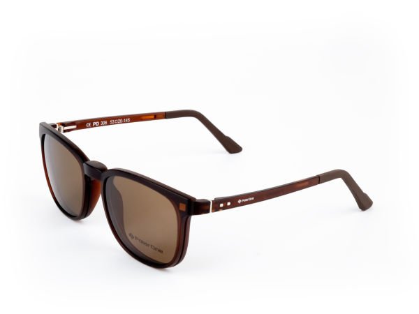 POLARONE KLİPSLİ GÖZLÜK ÇERÇEVESİ CLİP ON 306 53-20 KAHVERENGİ C4