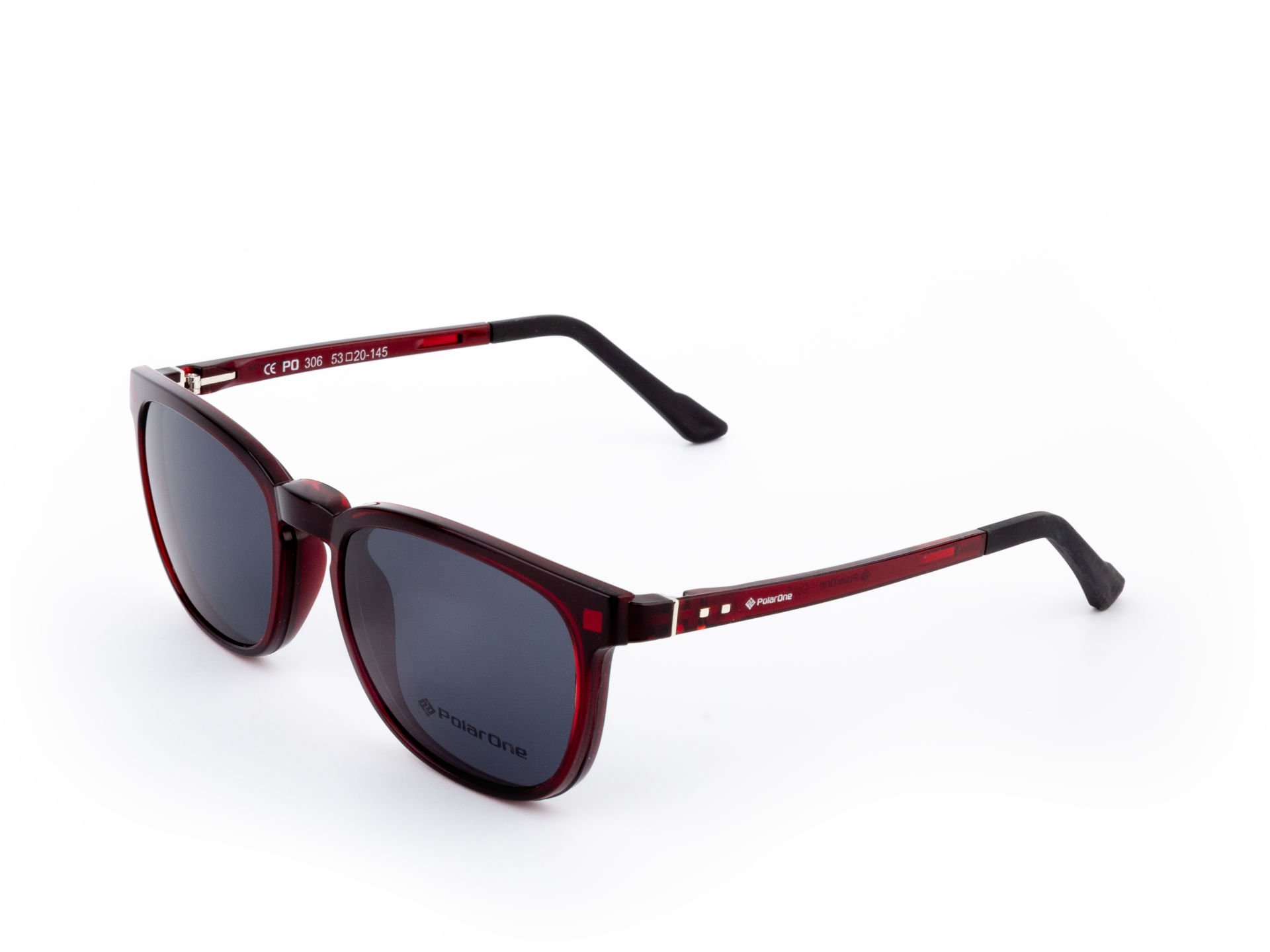 POLARONE KLİPSLİ GÖZLÜK ÇERÇEVESİ CLİP ON 306 53-20 BORDO C5