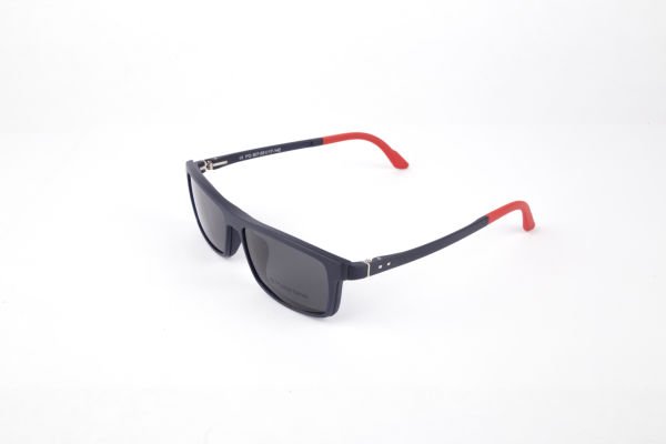 PolarOne Clipsli Optik Gözlük Çerçeve Clip On  Mod 307 MAT LACİVERT C99M
