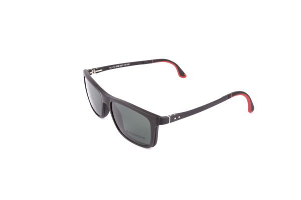 PolarOne Clipsli Optik Gözlük Çerçeve Clip On  Mod 308 53-18 MAT SİYAH C1M