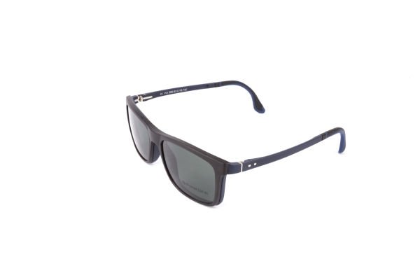 PolarOne Clipsli Optik Gözlük Çerçeve Clip On  Mod 308 53-18 MAT LACİVERT C99M