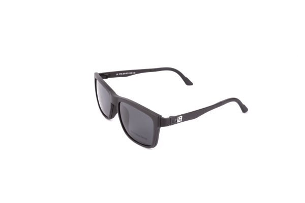 PolarOne Clipsli Optik Gözlük Çerçeve Clip On  Mod 304 53-18 MAT SİYAH C1M