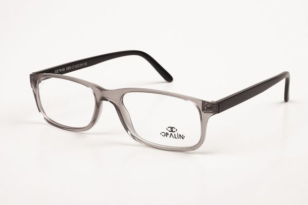 OPALİN 1005  Tr-90 YETİŞKİN (ADULT) GÖZLÜK ÇERÇEVE GRİ ÇERÇEVE SİYAH SAP C3M-S